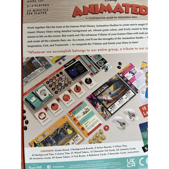 Funko Games: Disney Animated Strategy Game for 2-4 Players Ages 10 and Up - Picture 4 of 5
